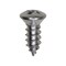 Auveco 10 x 1/2in Phillips Oval #8 Head Tapping Screw Chrome, 100PK 2657 - alternate 1
