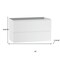 Homeroots 32" White Wood Freestanding Bathroom Vanity With White Sink And Two Drawers 627470 - alternate 6
