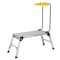 Vestil Alum Folding Step Platform, Tray, 15x35, 50.3125 Overall Height, Aluminum, Silver AFSP-2-TT - alternate 4