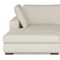 Homeroots 122" Cream Fabric Sofa With Brown Legs 641048 - alternate 5