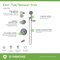 Symmons Elm Two Handle Wall Mounted Tub and Shower Trim Kit with Hand Shower (Valves Not Included) 559615TRM - alternate 3