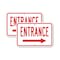Signmission Entrance with right arrow, 18'' X 24'' 2 Signs, Heavy Gauge Aluminum, 2PK A-1824-2PACK-2656 - alternate 1