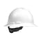 Malta Dynamics Full Brim Hard Hat, Polyethylene, 4 Point Ratchet, Type 1, Class E and G, White HHW2004 - alternate 1
