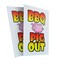 Signmission Bbq Time To Pig Out, Plastic Signs Only 24 Inch x 36 Inch, Corrugated Plastic, 2PK CSB-2436-2PACK-Bbq Time To Pig Out - alternate 1
