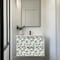 Homeroots 4" x 4" Blue And Yellow Vinyl Arabesque Peel And Stick Removable Tiles 571226 - alternate 7