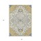 Homeroots 5' X 8' Gold Ivory And Blue Oriental Washable Indoor Outdoor Area Rug 596627 - alternate 8