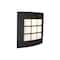 Besa Lighting Quad 10 Sconce, Opal/Black, 1x9W LED QUAD10-LED-BK - alternate 1
