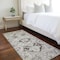 Homeroots 8' Runner Ivory and Dark Brown Oriental Washable Non Skid Indoor Outdoor Runner Rug 563764 - alternate 9