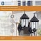 Boston Harbor HL018BBK Outdoor Wall Lantern, 120 V, 60 W, Type A Lamp, Aluminum Fixture, Black HL-018B-P- BK - alternate 3