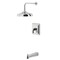 Kingston Brass Single-Handle Pressure Balanced Tub and Shower Faucet, Polished Chrome KB6141NDL - alternate 1