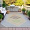 Homeroots 3' X 5' Pewter Copper And Silver Geometric Washable Indoor Outdoor Area Rug 631921 - alternate 8