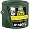 Boen Ultra Heavy Duty Tarp, 6 ft x 20 ft, 16 Mil, Green, Polyethylene HGT-620 - alternate 1