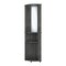 Homeroots 75in Gray Wood Corner Bar Cabinet With Two Doors 552292 - alternate 1