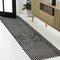 Jonathan Y Sofia MidCentury Modern Arch Stripe Two-Tone High-Low Black/White 2 ft. x 8 ft. Runner Rug SCN109C-28 - alternate 1