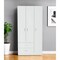 Homeroots 71" White Three Door Two Drawer Combo Dresser 534932 - alternate 7