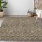 Homeroots 5' X 8' Brown And Beige Geometric Washable Indoor Outdoor Area Rug 596172 - alternate 8