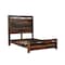 Homeroots Dark Brown Live Edge Solid Wood Queen Bed Frame 551633 - alternate 8