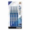 Pilot Precise V7 Rollerball Pen, Stick, Fine 0.7 mm, Blue Ink, Blue/Clear Barrel, 5PK 26021 - alternate 1
