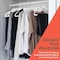 Campior White Velvet Hangers, 360 Deg Swivel Hook, Non-Slip and Space Saving Hangers, Heavy-Duty, 5PK CMPVVH5WH - alternate 8