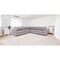 Homeroots Gray Polyester Blend L Shaped Three Piece Corner Sectional 530514 - alternate 5