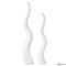 Uniquewise 51in Tall Animal Horn Shape Floor Vase: Elegant Ceramic White Accent for Entryway, Dining, or QI004040.W.2 - alternate 5