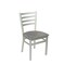 Bfm Seating Lima Ladder Back Chair - Chestnut Relic Seat - Steel Frame - Silver Mist Finish 2160CCSR-SM - alternate 1