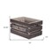 Homeroots Set of Three Dark Brown Solid Wood Crate, 3PK 487707 - alternate 4
