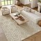 Homeroots 9' X 12' Cream And Beige Geometric Indoor Outdoor Area Rug 551418 - alternate 8