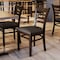 Flash Furniture HERCULES Ladder Back Walnut Wood Restaurant Chair - Mocha Vinyl Seat XU-DGW0005LAD-WAL-MCHV-GG - alternate 7