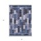 Homeroots 5' X 8' Navy Blue And Sky Blue Southwestern Washable Indoor Outdoor Area Rug 587333 - alternate 5