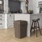 Regal Altair 19 Gallon Square Brown Plastic Trash Can with Drop Shot Swing Lid, Space-Saving Design ZR-TC-100-BR-19-+LD-100-KIT - alternate 4