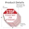 Signmission Stop Please Wait for Attendant, 6 inch X 6 inch, Vinyl Decal, 5PK OC-D-5PACK-6-234 - alternate 3