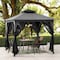 Sunjoy 9.5 ft x 9.5 ft Grey and Black 2-tone Steel Gazebo A101011142 - alternate 1