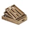 Homeroots 19in Brown Rectangular Wood Handmade Tray With Handles 483316 - alternate 7