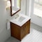 James Martin Vanities Bellshire 30" Single Vanity, Honey Oak w/ 3 CM White Zeus Silestone Top 660-V30-HNO-3WZ - alternate 8