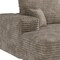Homeroots 135" Camel Corduroy Modular Compression Foam Sofa With Toss Pillows 712971 - alternate 4