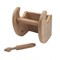 Homeroots Traditional Solid Teak Magazine and Toilet Paper Holder 475860 - alternate 5