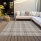 Homeroots 10' X 14' Beige Ivory And Green Plaid Washable Indoor Outdoor Area Rug 597080 - alternate 6