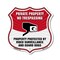 Signmission Private Property Shield Sign No Trespass, 12 Inch X 12 Inch, Aluminum Metal Sign SHI-A-12-443 - alternate 1