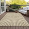 Homeroots 5' X 8' Gold And Beige Geometric Washable Indoor Outdoor Area Rug 583283 - alternate 7