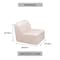 Deko Living Beige Outdoor Compressed Foam Armless Sectional Sofa Chair COP30217ACH - alternate 4