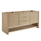 James Martin Vanities Solene 72" Double Vanity, Seaside Oak, w/ 3 CM Tajnar Eclos Top w/FreePower Wireless Charger D225-V72-SSO-FTJR - alternate 9