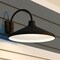 Vaxcel Highland Park Matte Black White Outdoor Wall Sconce Light, LED Compatible T0803 - alternate 6