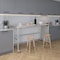 Amgood 30in D x 72in L Stainless Steel Open Base Table, 3in Casters AMG WT-3072-RCB-WHEELS-Z - alternate 3