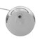 Homeroots 76" Chrome and White Arched Floor Lamp With Silver Metallic Dome Shade 530712 - alternate 7