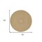 Homeroots 6' Natural And Brown Round Handmade Indoor Outdoor Area Rug 552366 - alternate 6
