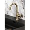Kingston Brass One-Handle 1-Hole Bathroom Faucet with Knurled Handle, Deck Plate, and Push Pop-Up Drain KSD2213RKZ - alternate 5