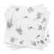 Smarty Had A Party White with Silver Paint Splatter Paper BeverageCocktail Napkins 600 Napkins, 600PK 2292-CASE - alternate 7