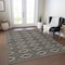 Homeroots 3' X 5' Black And Beige Geometric Washable Indoor Outdoor Area Rug 599604 - alternate 9