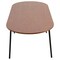 Leisuremod Oval 82.7 in W, 29.5 in L, MDF/Steel, Walnut TT84WN - alternate 9